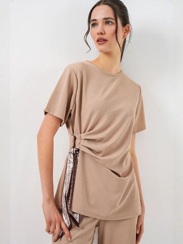 Pantalons de tailleur Bigdart en beige