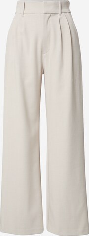 Abercrombie & Fitch - Pierna ancha Pantalón plisado en beige: frente