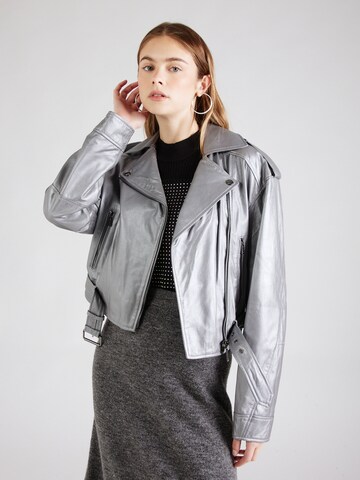 Studio AR Between-Season Jacket 'SAVANNAH' in Silver: front