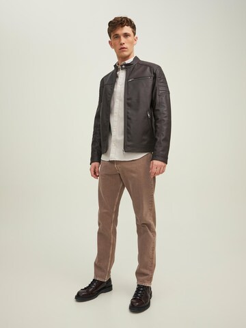 JACK & JONES Regular fit Between-Season Jacket 'Rocky' in Brown