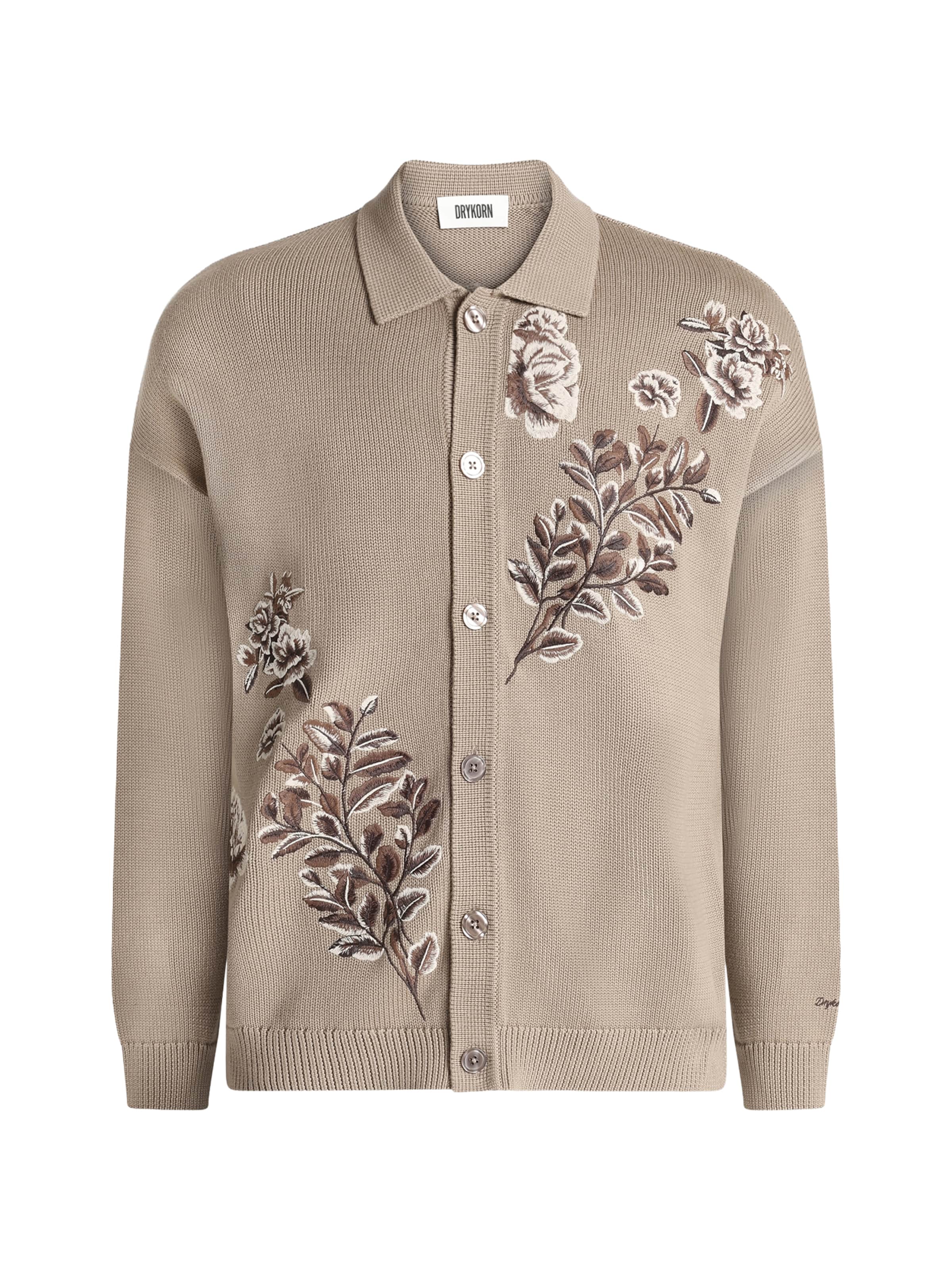 Vestes en maille 'GILOO' DRYKORN en marron : devant