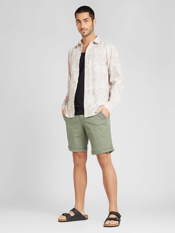 JACK & JONES Normalny krój Chinosy 'MARCO SUMMER' w kolorze zielony