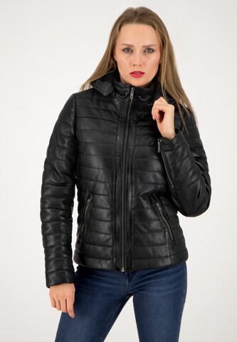 URBAN 5884® Between-Season Jacket 'Bella' in Black: front