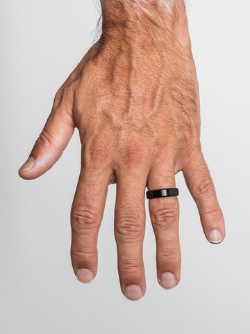 Akitsune Ring 'Purus' in Schwarz
