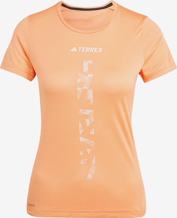 T-shirt fonctionnel 'Agravic' ADIDAS TERREX en orange : devant
