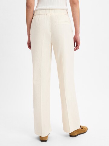 OPUS Regular Trousers with creases 'Maiga' in Beige