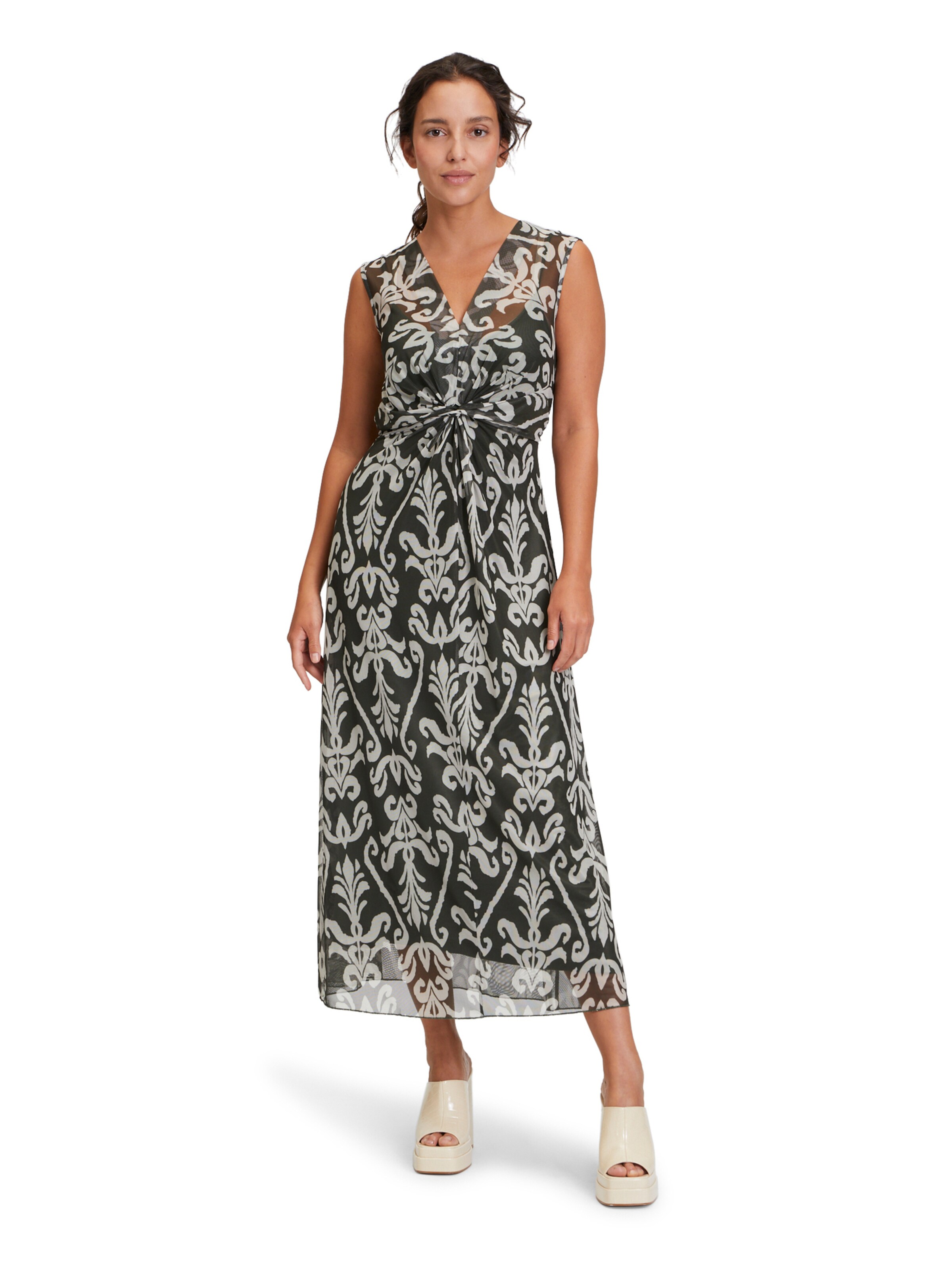 Cartoon Dress in Green: front