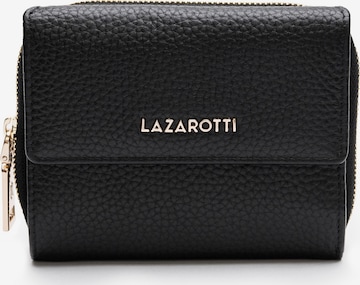 Lazarotti Wallet 'Bologna' in Black: front