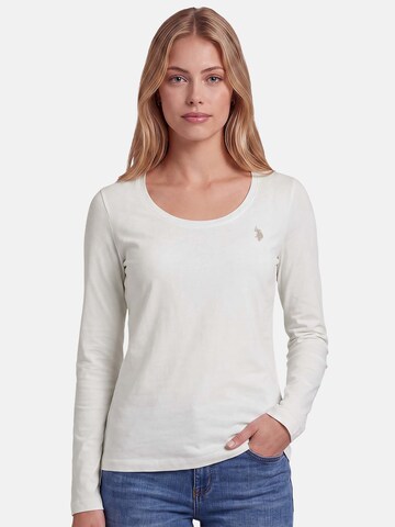 U.S. POLO ASSN. Shirt in White: front