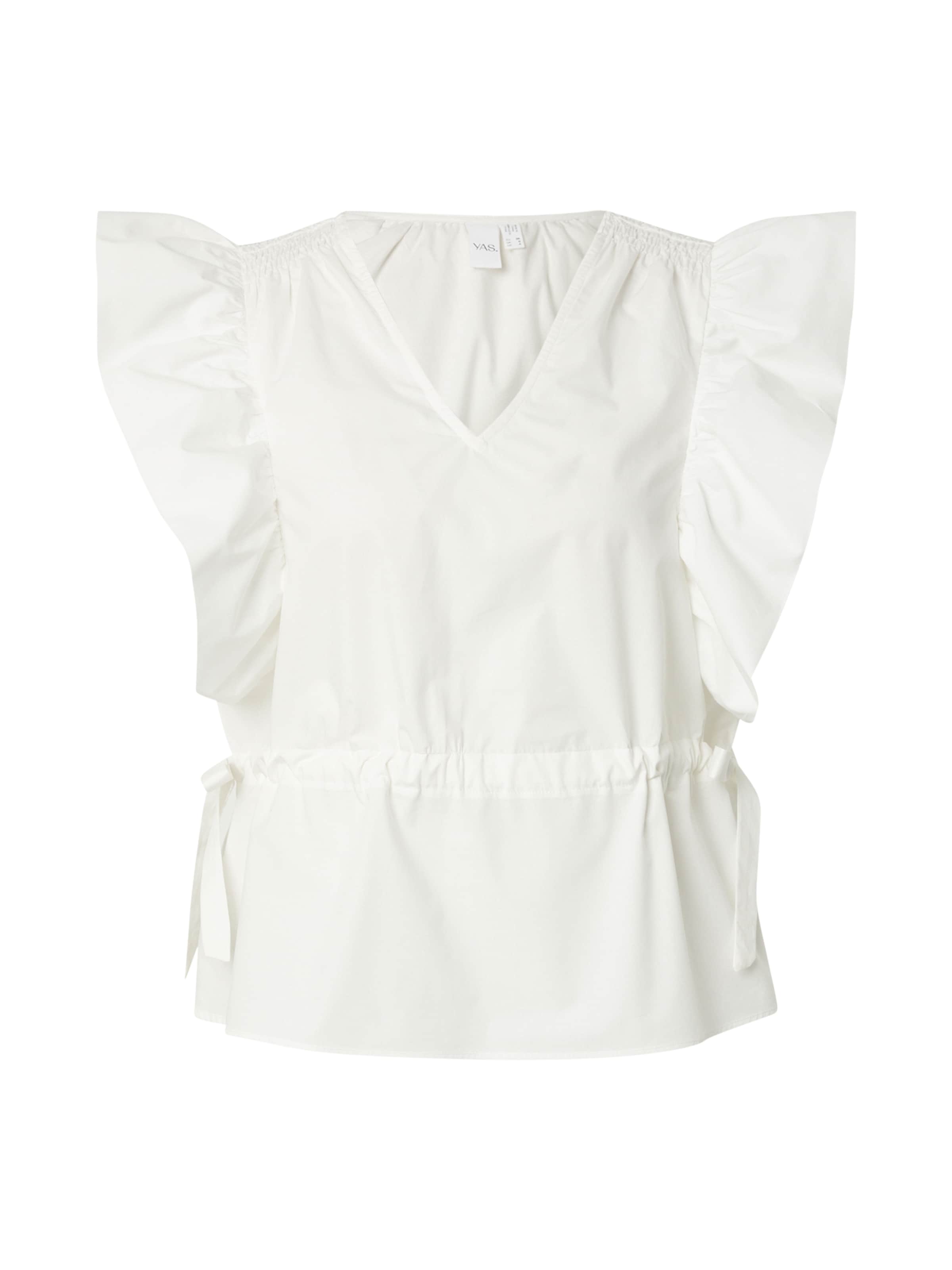 YAS Блуза 'YASUlea' в бяло: отпред