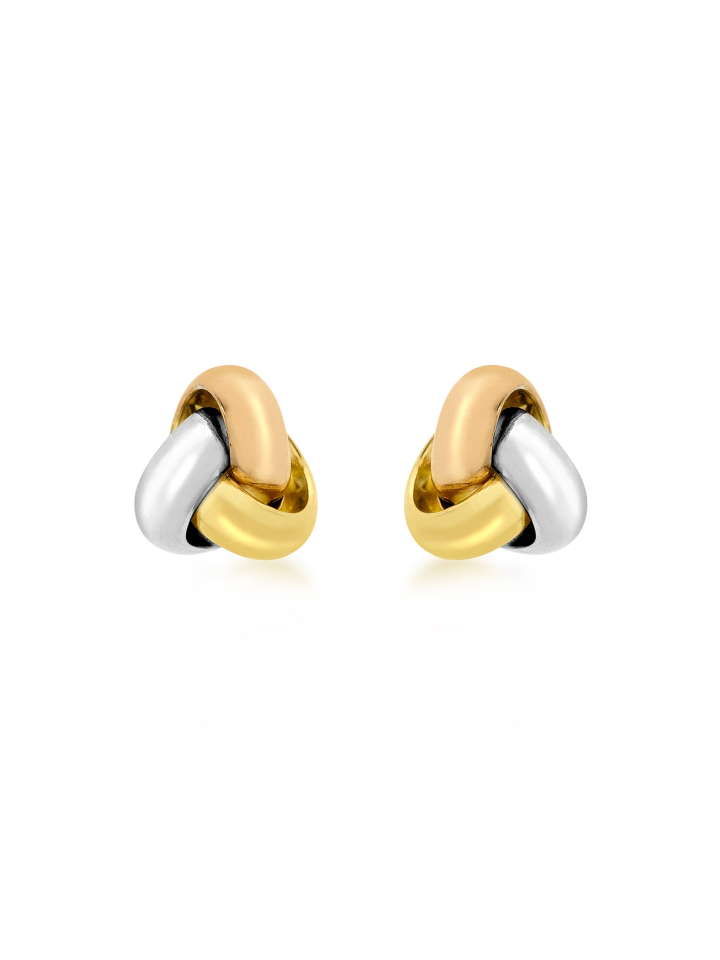 Lucardi Earrings 'Klassisch' in Gold: front