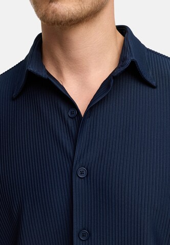 INDICODE JEANS Regular fit Overhemd 'Lamgo' in Blauw