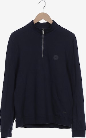 HECHTER PARIS Sweatshirt & Zip-Up Hoodie in L in Blue: front