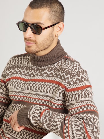 BLEND Sweater in Brown