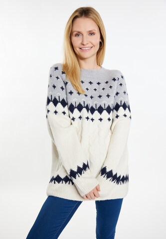 Pullover di usha BLUE LABEL in bianco: frontale