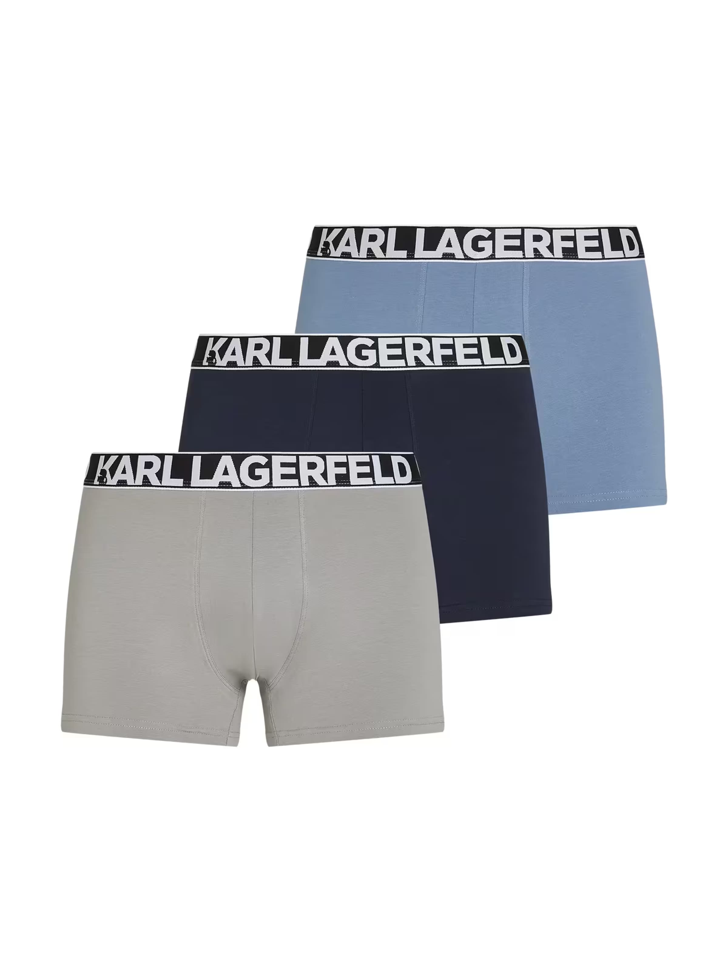 Karl Lagerfeld - Calzoncillo boxer en azul: frente