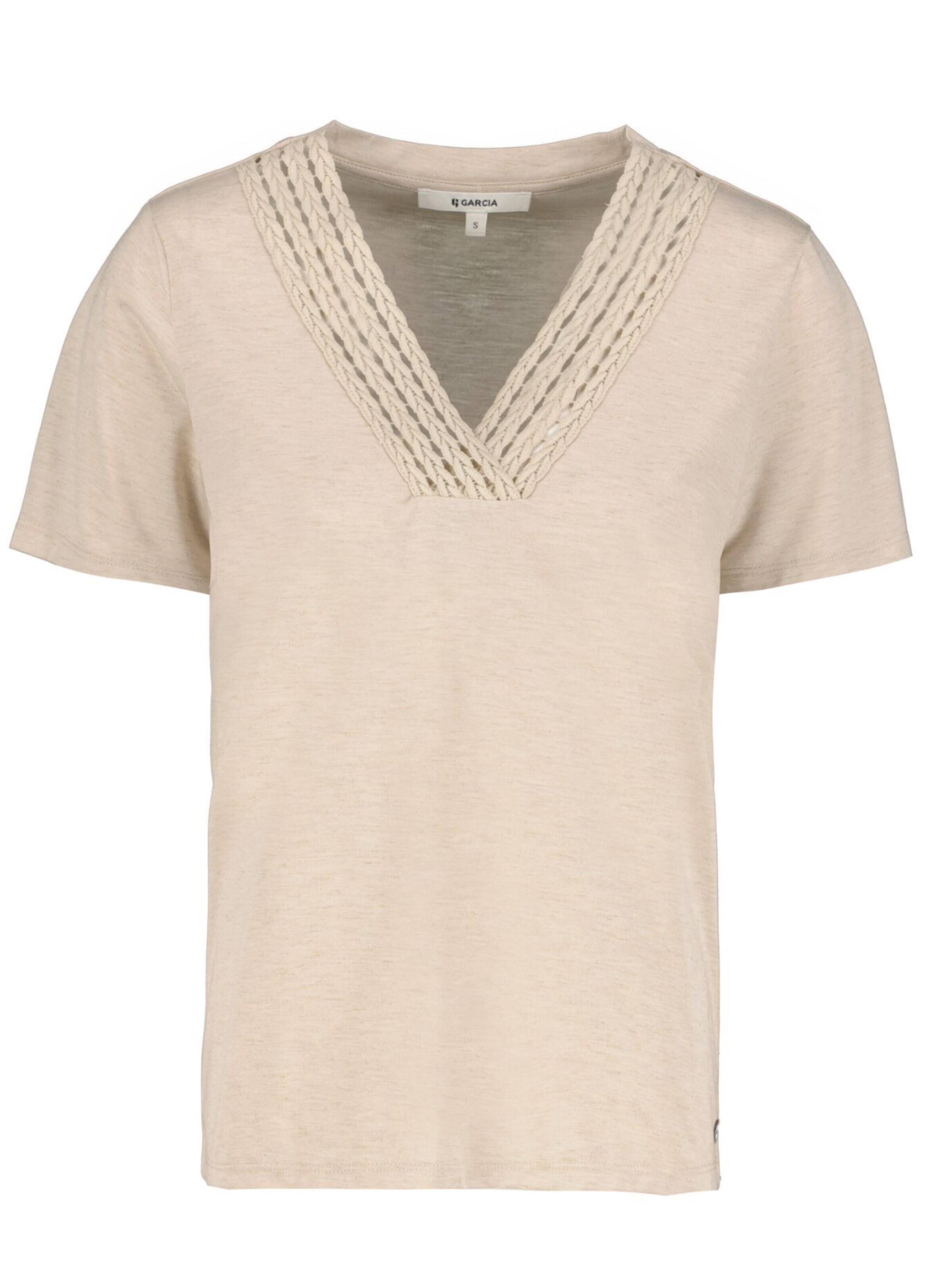 GARCIA Shirt 'Garcia - Licht bruin t-shirt' in Brown: front
