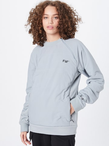 Sweat-shirt 'MANIFEST' FW en gris : devant