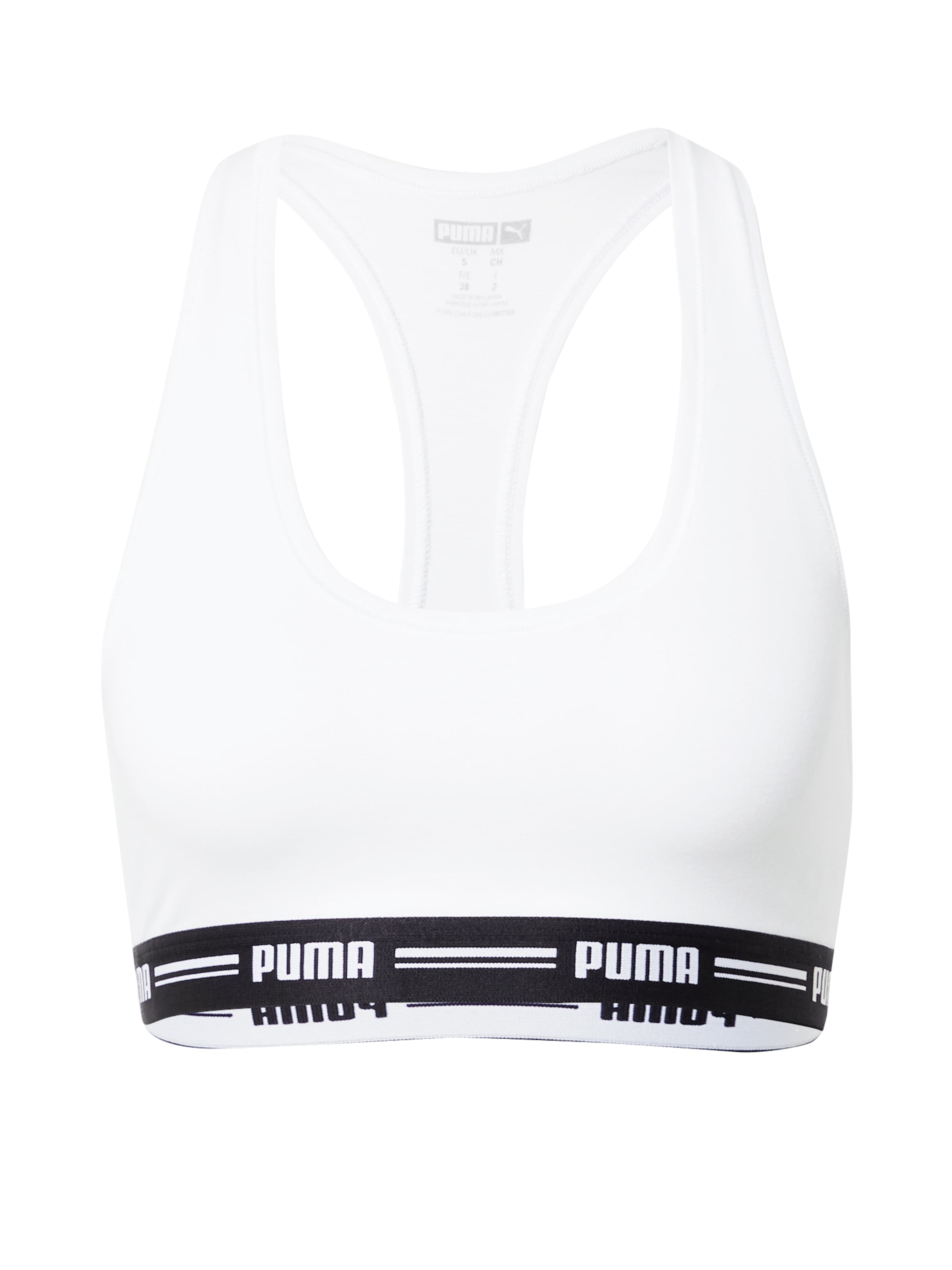 Bustier Soutien-gorge PUMA en blanc : devant
