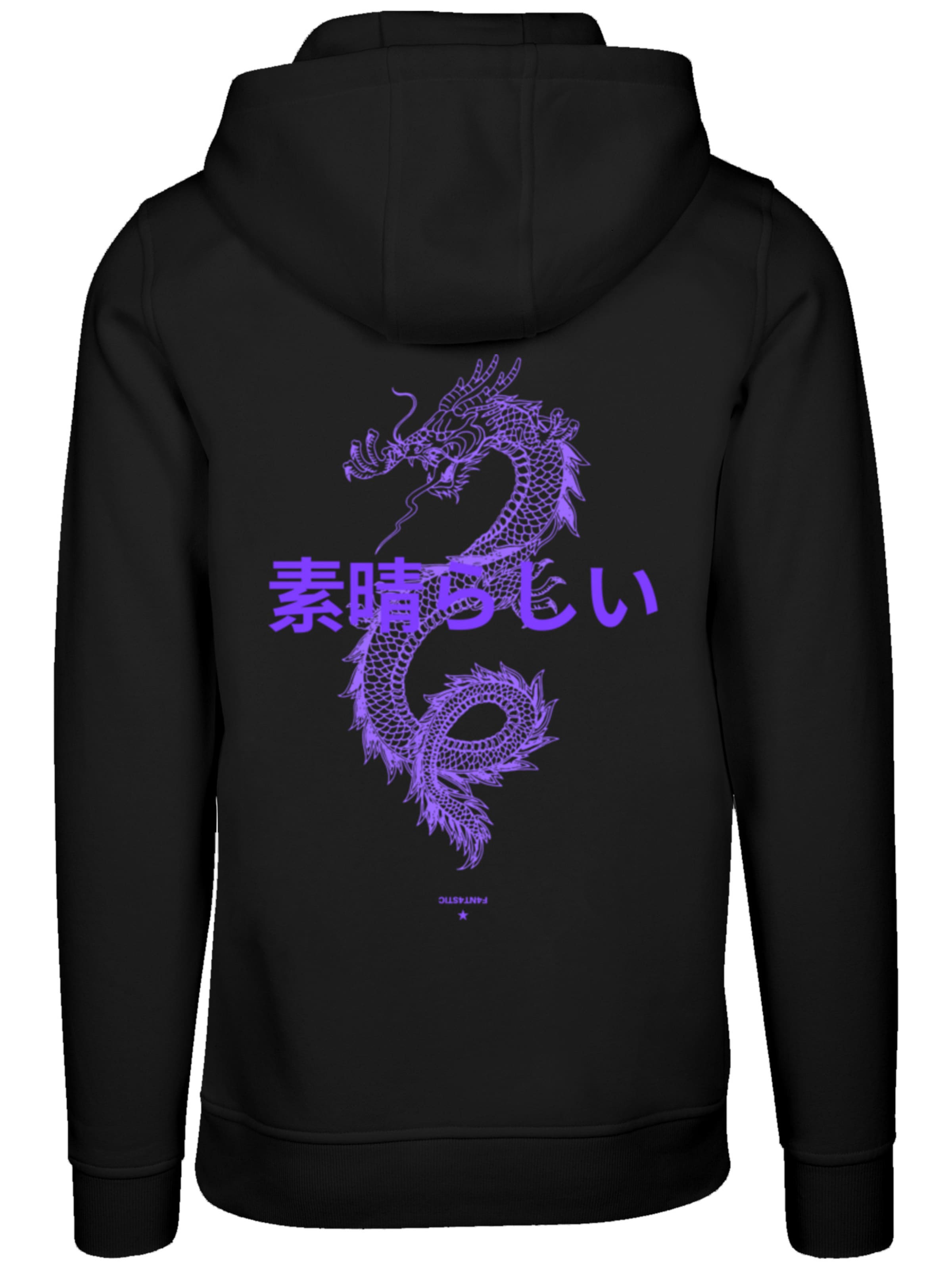 Sweat-shirt 'Drache Japan' F4NT4STIC en noir
