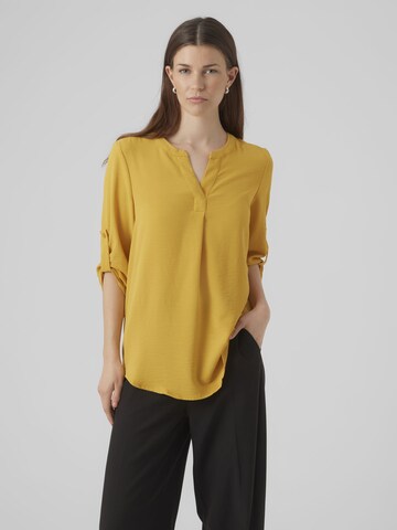 VERO MODA Blouse 'ELVA' in Geel: voorkant