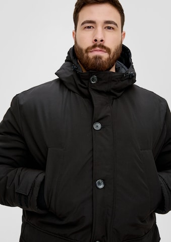 s.Oliver Men Big Sizes Winter Jacket in Black
