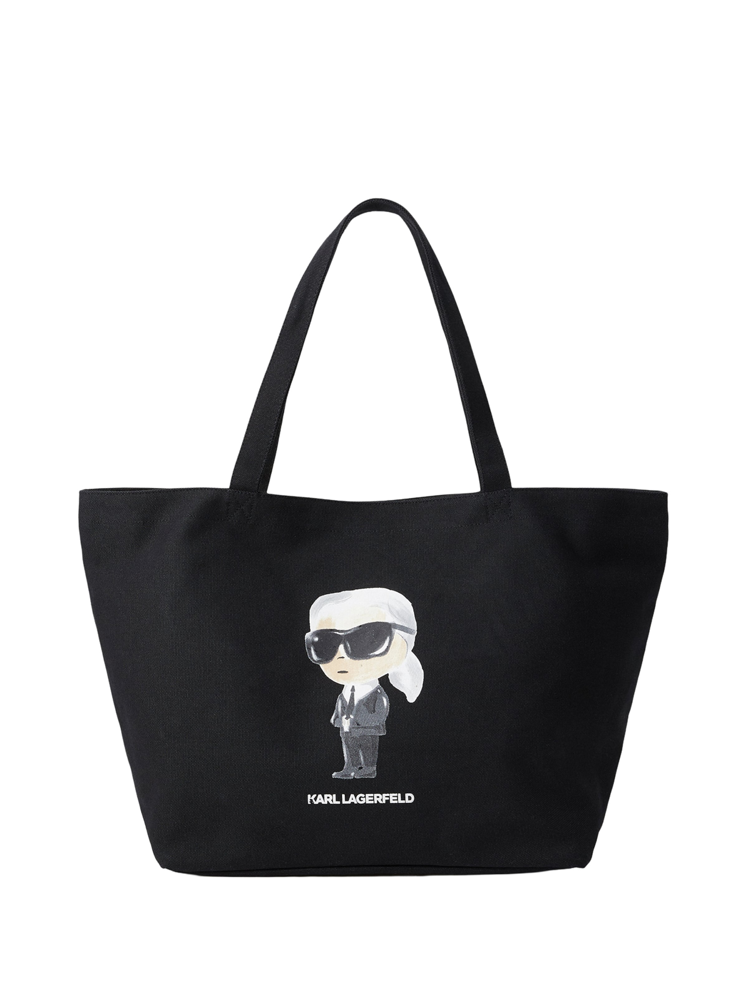 Karl Lagerfeld Shopper &#x27;IKON&#x27; in Zwart: voorkant