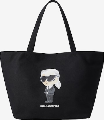 juoda Karl Lagerfeld Pirkinių krepšys 'IKON': priekis