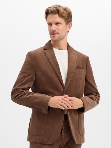Finshley & Harding Regular fit Business-colbert 'Steven-2' in Bruin: voorkant