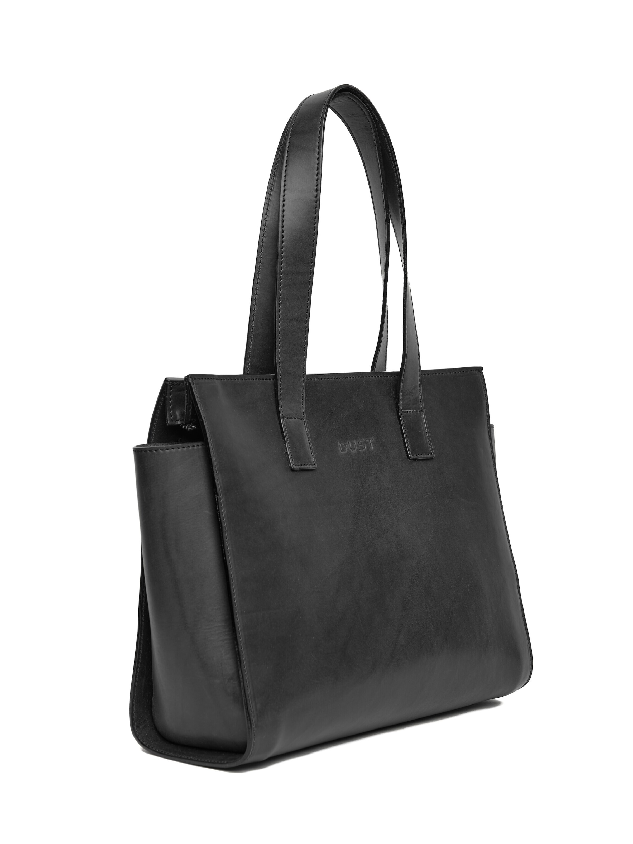 Cabas 'Leather Tote Black Aspen Collection' THE DUST COMPANY en noir