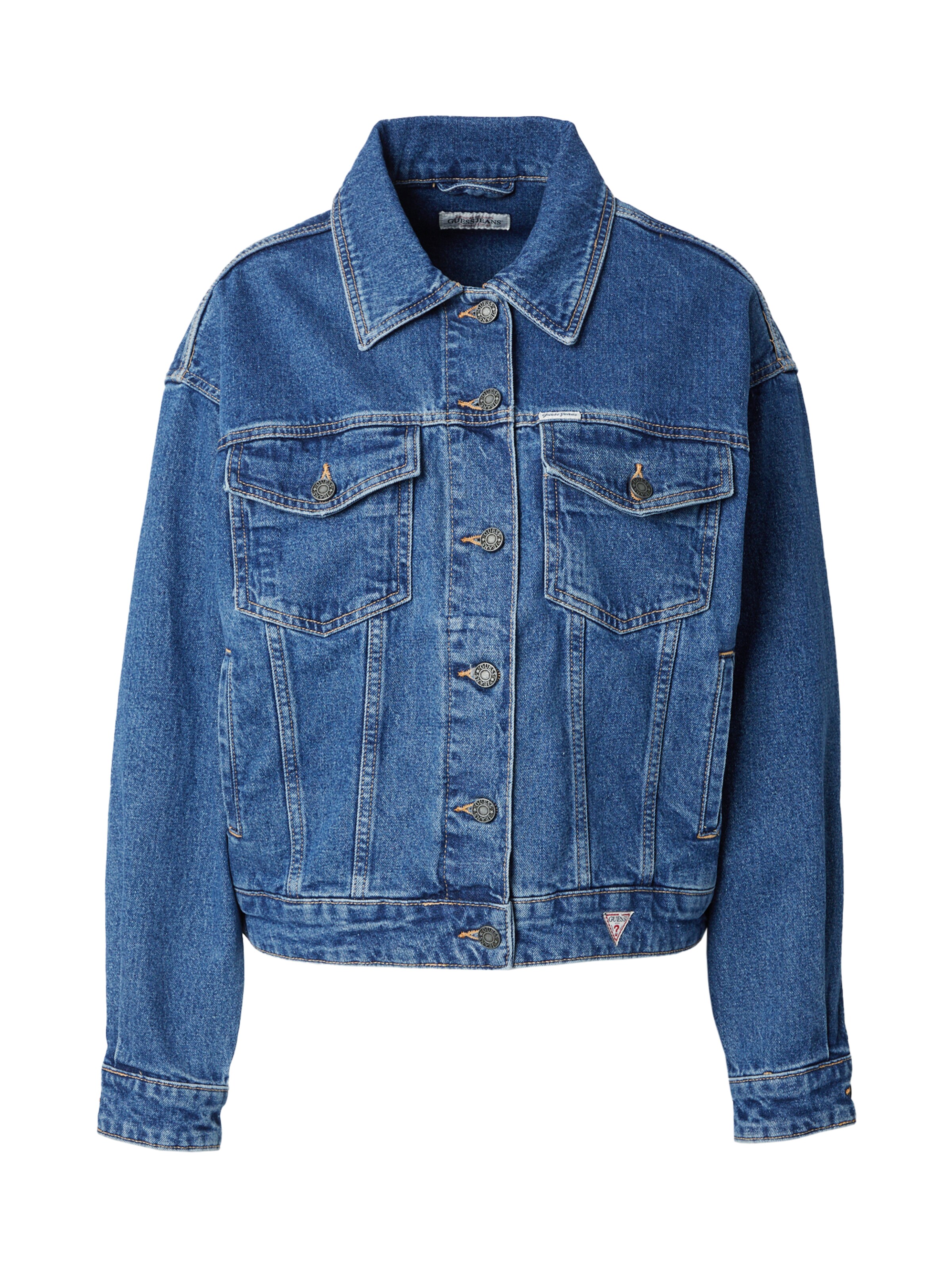 GUESS JEANS Between-season jacket in Blue: front