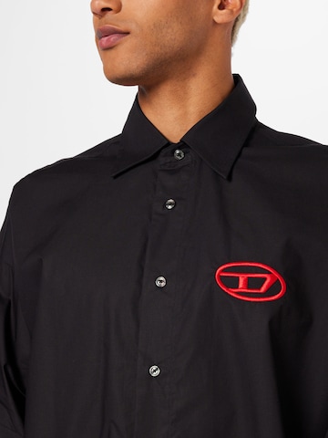 DIESEL Comfort fit Button Up Shirt in Black