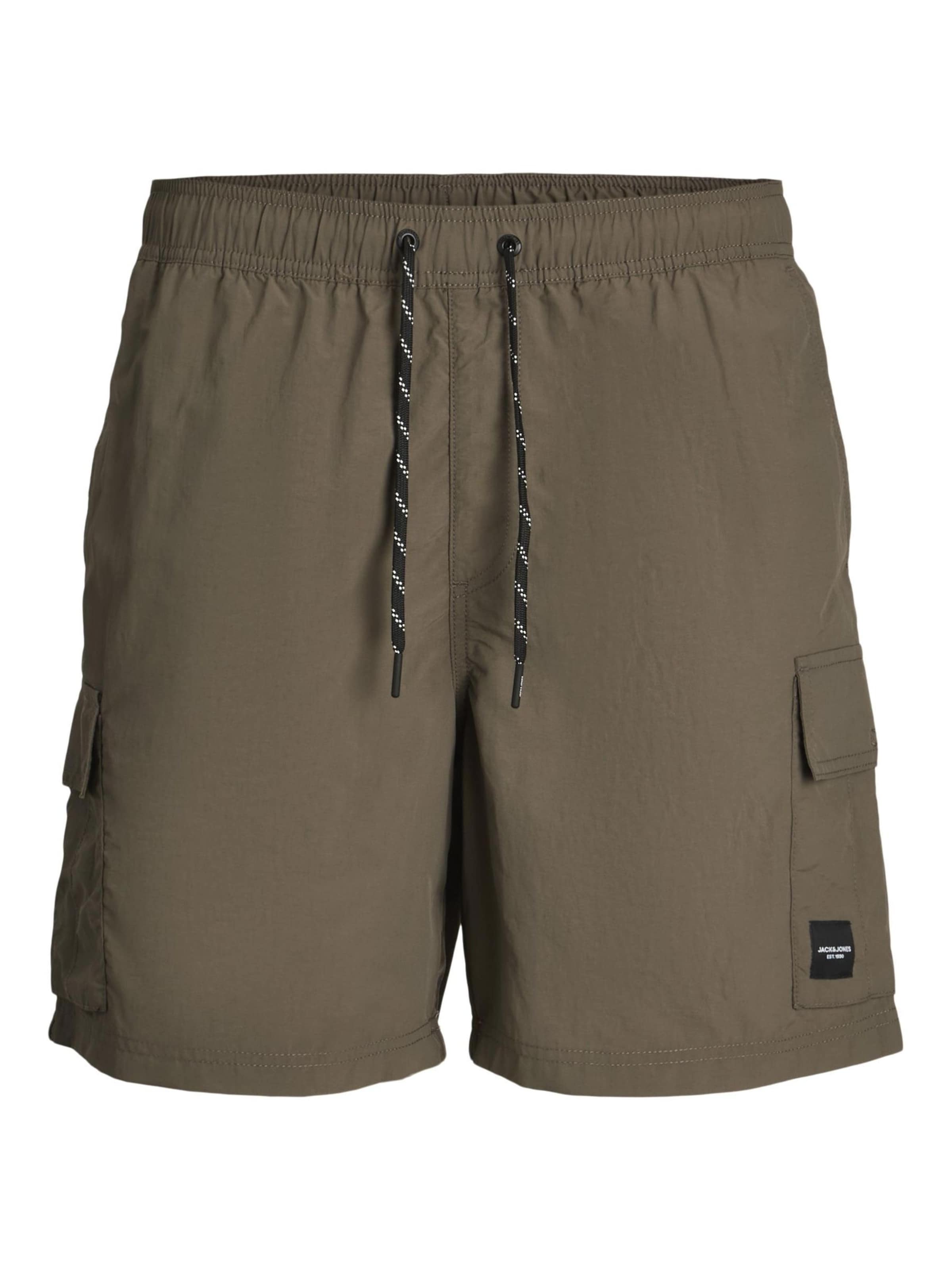 JACK & JONES Badeshorts 'JPSTNaxos' in Braun: Vorderseite