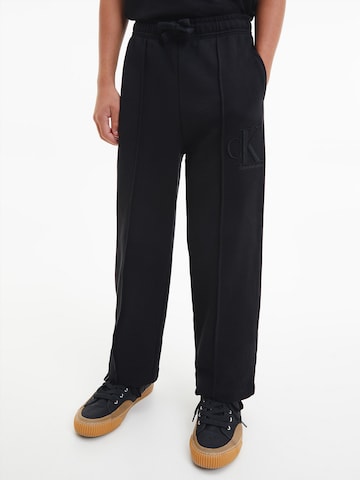 Calvin Klein Jeans Regular Pants in Black: front