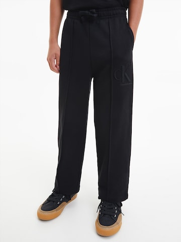 Calvin Klein Jeans Regular Broek in Zwart: voorkant