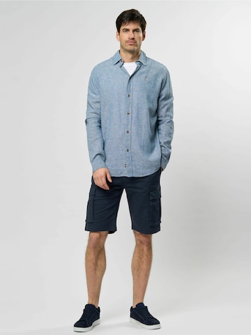 MCS Regular fit Overhemd 'Dean' in Blauw