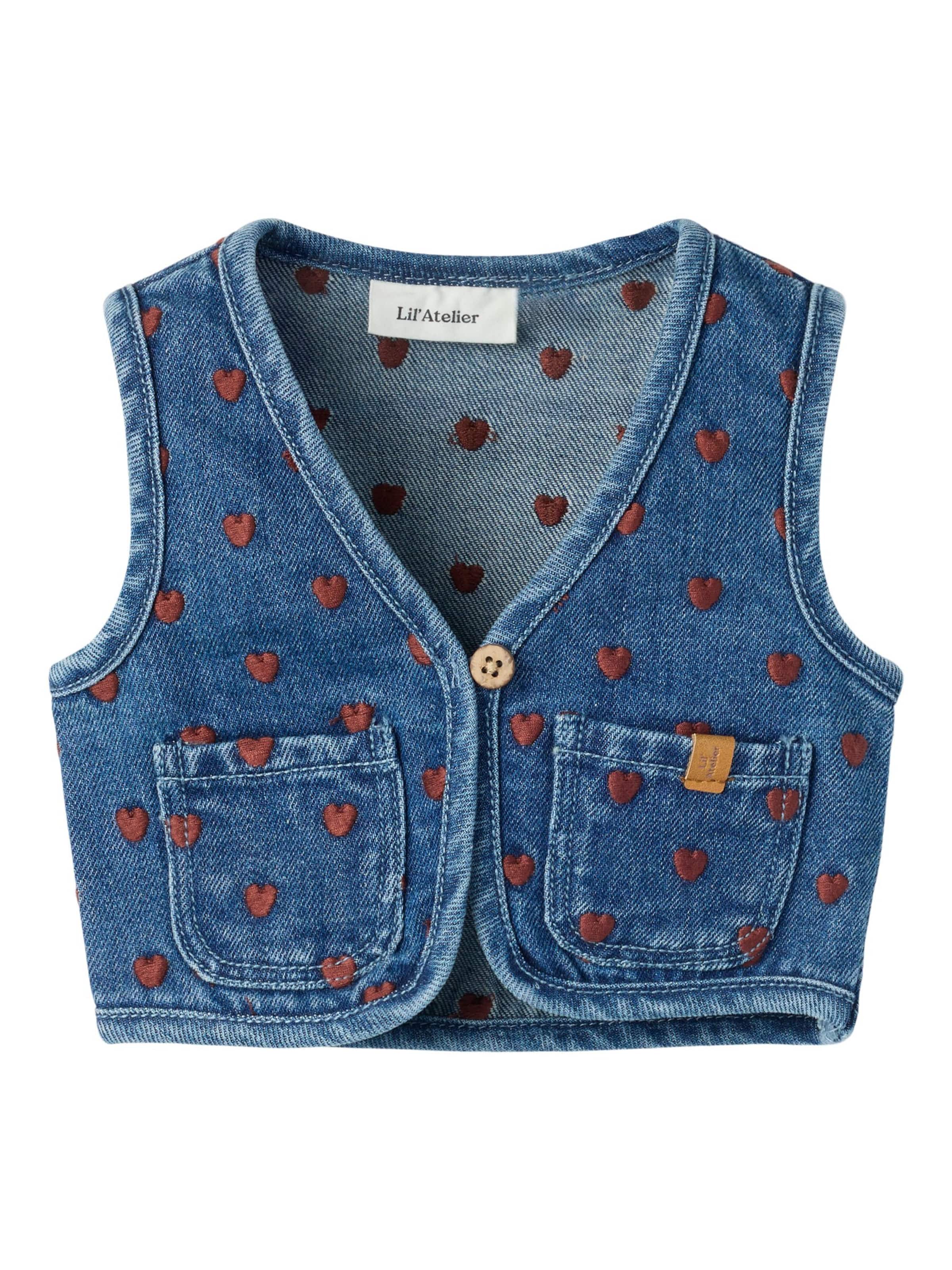 Gilet di Lil'Atelier in blu: frontale