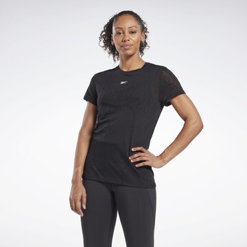 Reebok - Camisa funcionais em preto: frente