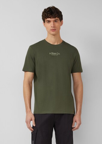 T-Shirt s.Oliver en vert : devant