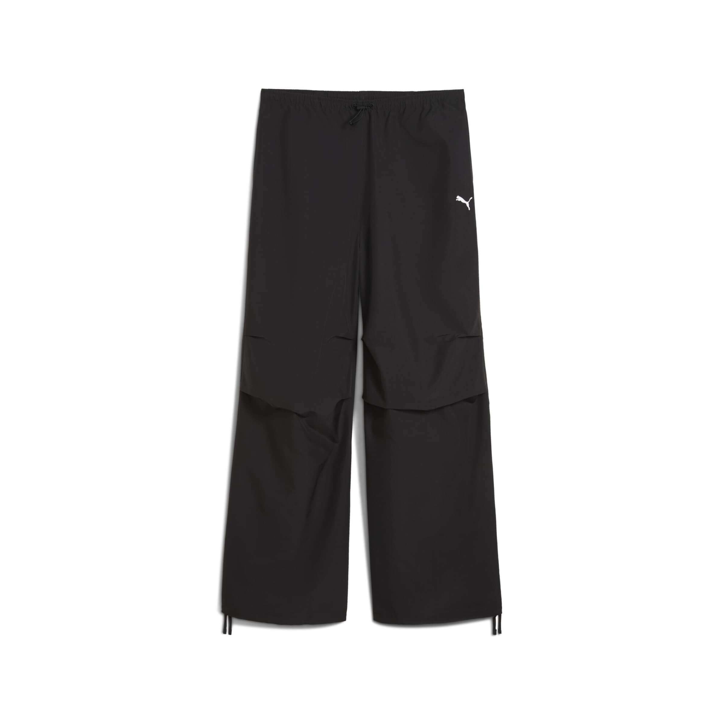 PUMA Baggy Hose 'Wardrobe Essentials' in Schwarz: Vorderseite