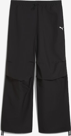 PUMA Baggy Hose 'Wardrobe Essentials' in Schwarz: Vorderseite