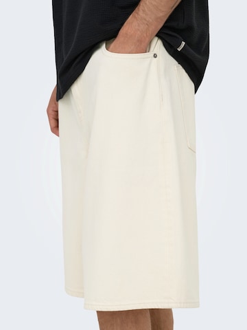 Baggy Jean 'ONSCarl' Only & Sons en beige