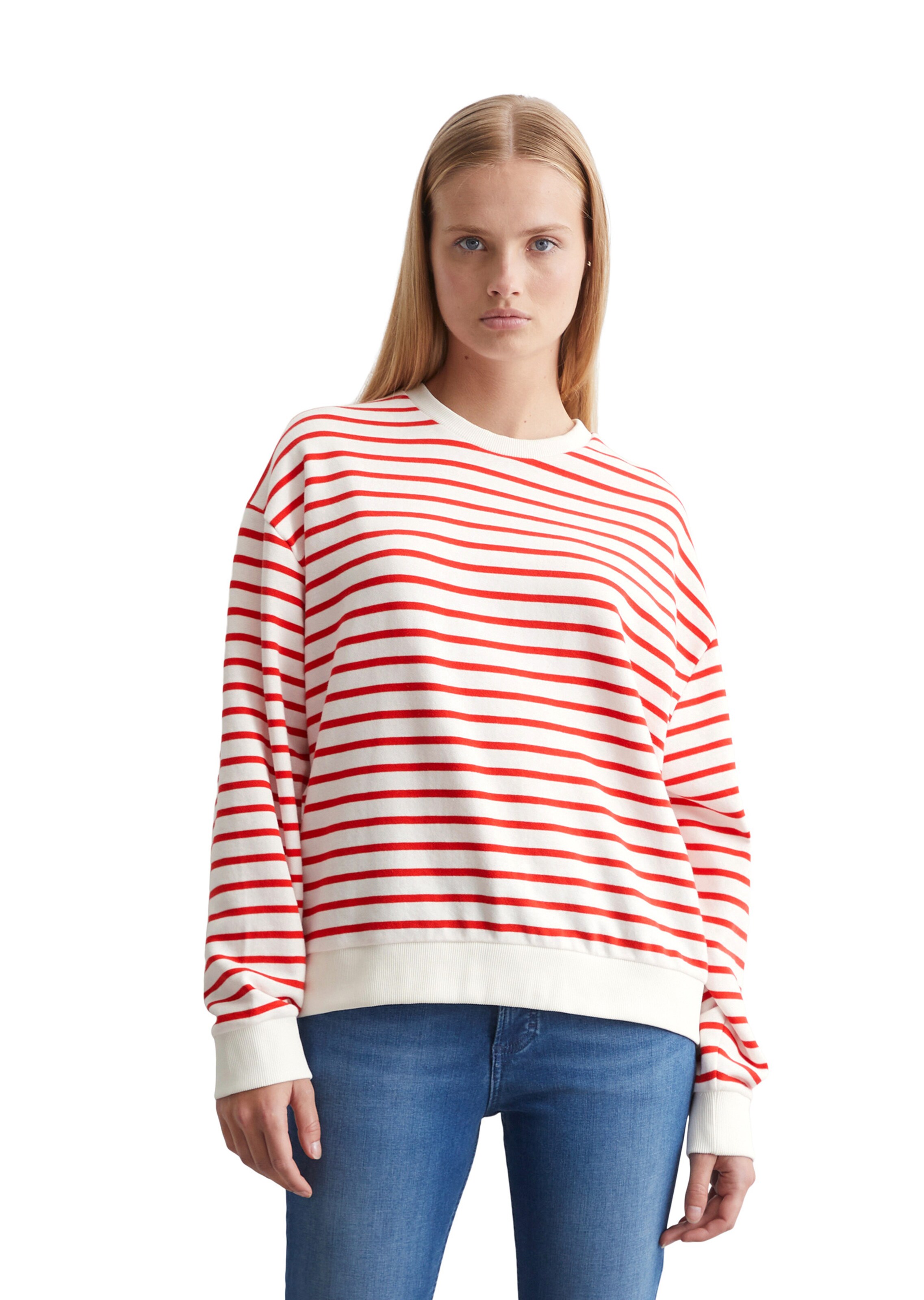 Marc O'Polo DENIM Sweatshirt in Rot: Vorderseite