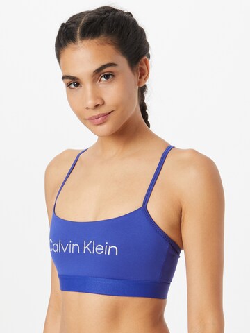 Calvin Klein Sport Bustier Biustonosz sportowy w kolorze niebieski: przód