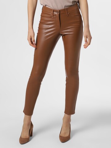 Cambio Slim fit Pants 'Ray' in Brown: front