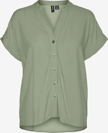 VERO MODA Blouse 'SARA' in Groen: voorkant