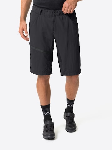 VAUDE Regular Workout Pants 'Tamaro II' in Black: front