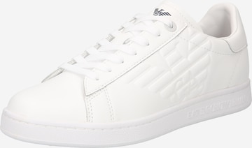 Baskets basses EA7 Emporio Armani en blanc : devant