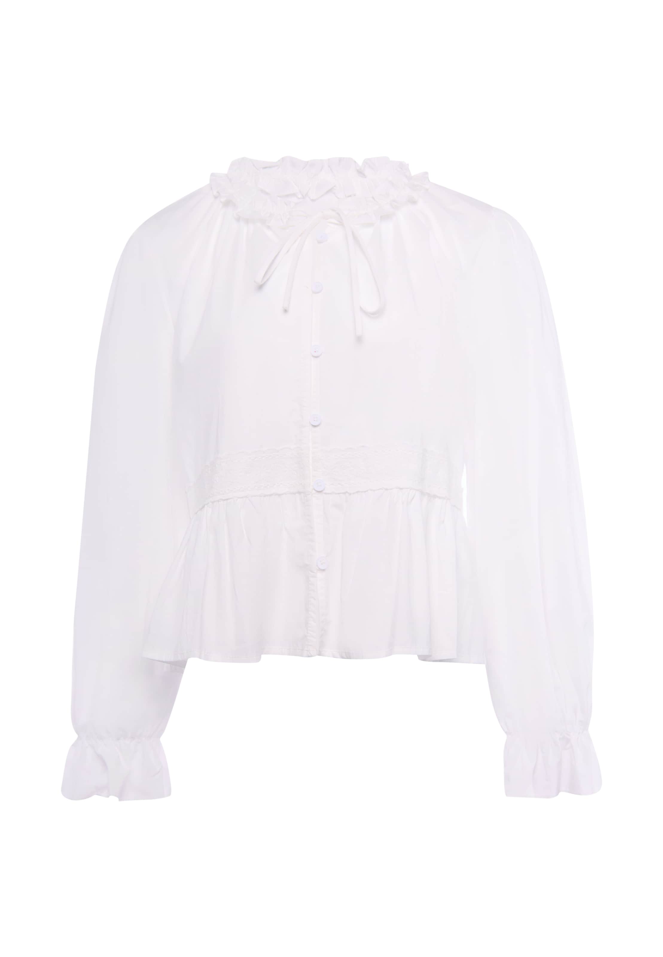 IZIA Blusa en S en blanco, Vista del producto