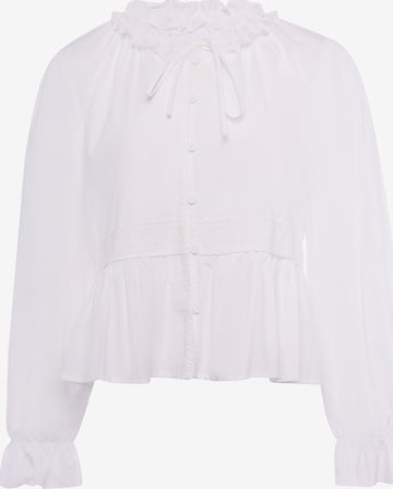 IZIA - Blusa em branco: frente